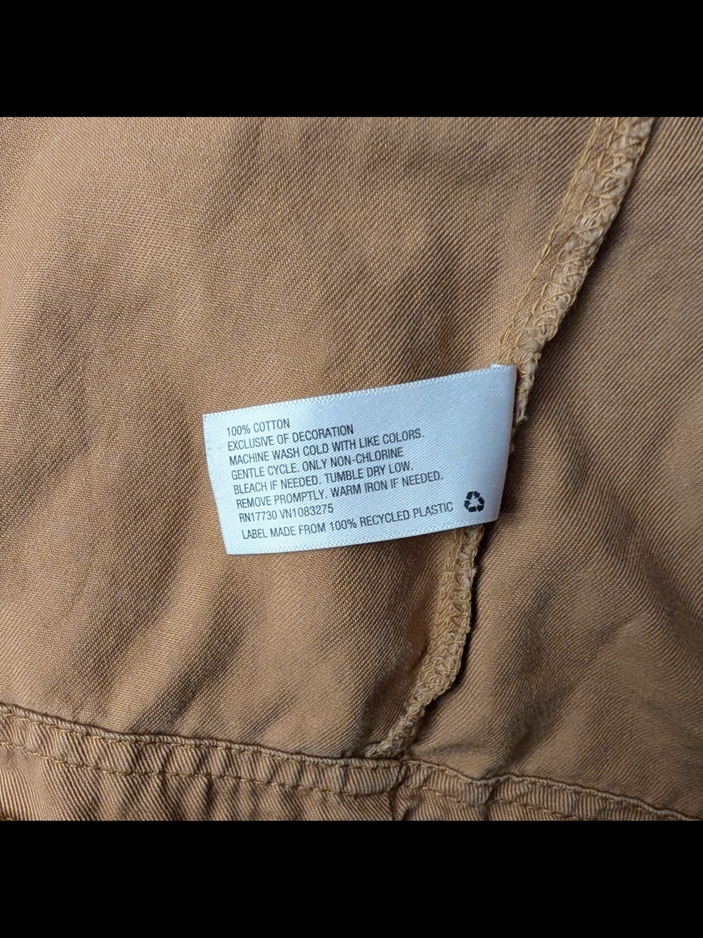NWOT Mossimo Supply Co. 2015 Women’s Canvas Hooded Utility Jacket Camel Size L - Picture 7 of 11